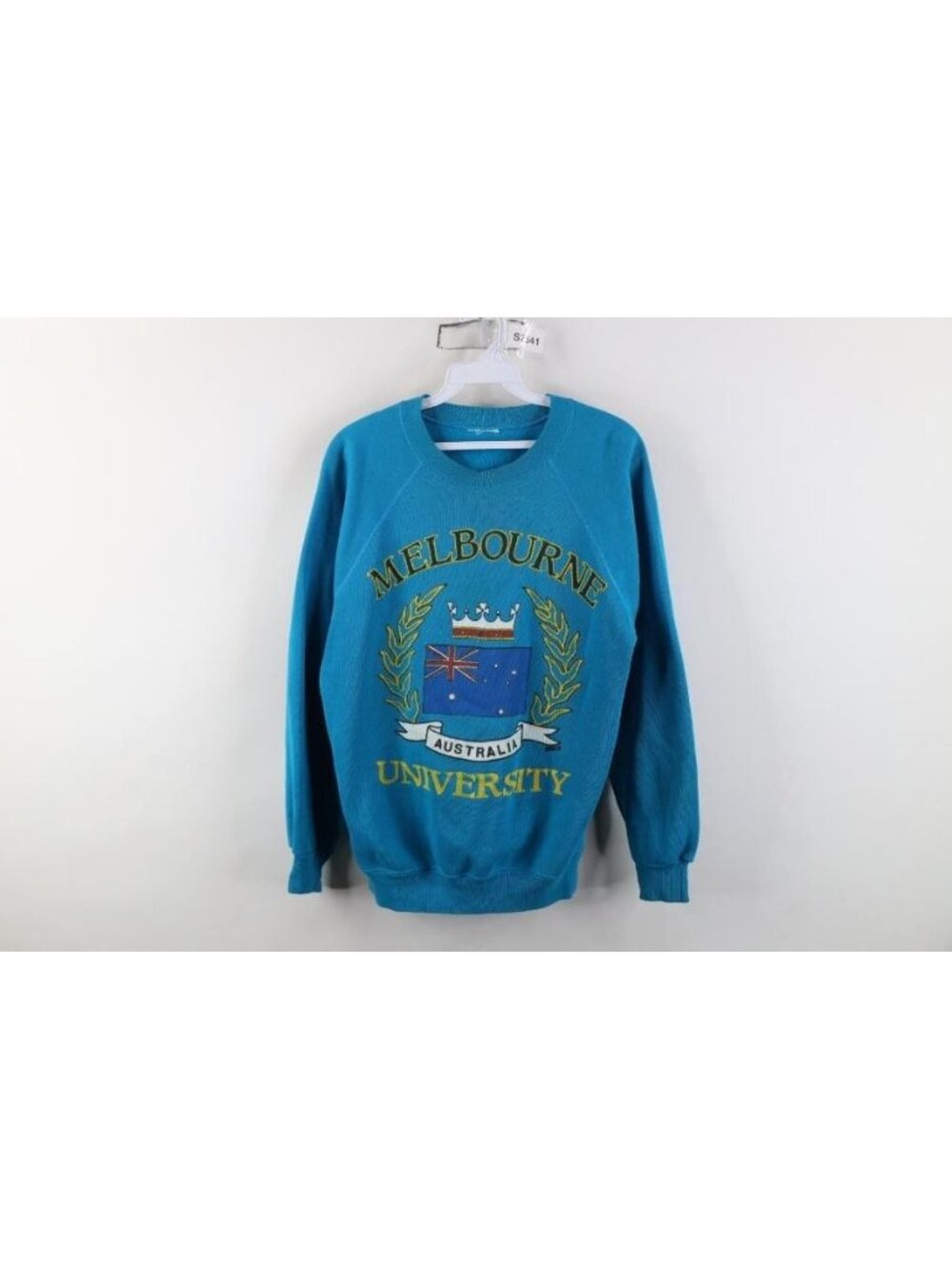 Vtg 80s 90s Womens Medium Distressed Melbourne University Australia Sweatshirt